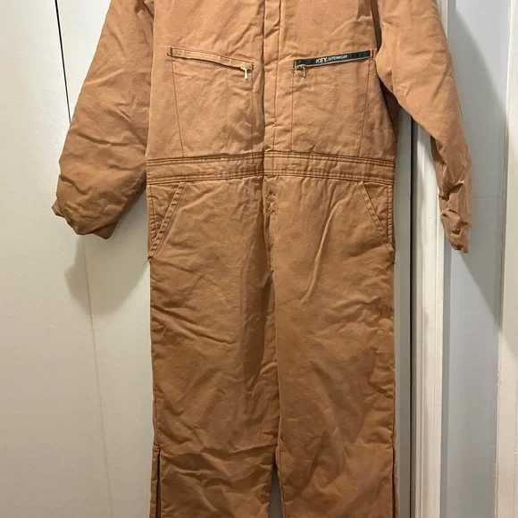 Men's Brown Workwear Coverall - Picture 6 of 16